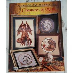 Cross My Heart Creatures of Myth Cross Stitch Patterns Griffin Dragon Unicorn